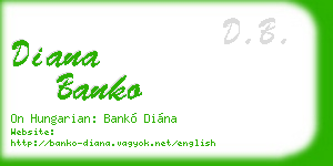 diana banko business card